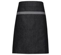 (One Size, Black Denim) Premier Unisex Domain Contrast Denim Waist Apron