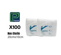 Premier Dressing Pad Non Sterile 10cm x20cm Pack of 50 x2 Ref: PM1160