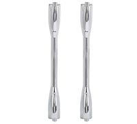 Premier Drum Lugs Chrome Spare Accessories WC21E 2Pcs Long Snare Drum Hooks Durable Metal Hardware Kit for Drums Snare Drums Silver 20 x 1.3 x 2.4cm