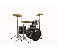 Premier Drums Genista Series 4289977BXL 4-Piece Maple Modern Legend 22 Shell Pack, Drum Set (Solid Black Lacquer)