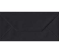 Premier Envelopes Premium Black DL - 110 mm x 220 mm 100gsm Gummed Envelope (Pack of 50)