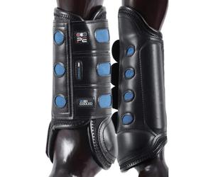 Premier Equine Air Cooled Original Eventing Boots Black - Black / Hind / M