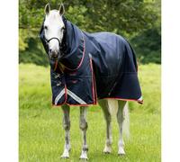 Premier Equine Buster 100g Turnout Rug with Snug-Fit Neck Cover Navy - Navy / 5'0