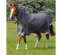 Premier Equine Buster 150g Turnout Rug with Classic Neck Cover Grey - Grey / 5'0