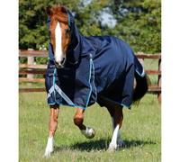 Premier Equine Buster Storm 100g Combo Turnout Rug with Snug-Fit Neck Navy - Navy / 5'0