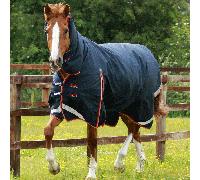 Premier Equine Buster Storm 200g Combo Turnout Rug - Outdoor Mediumweight Horse Blanket - Navy - Size: 7ft