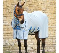 Premier Equine Combo Bug Buster Fly Rug With Belly Flap - Blue - Size: 5ft 9inch