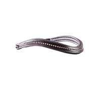 Premier Equine Elaborare Shaped Diamante Browband Cob Brown