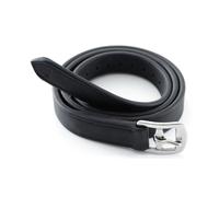 Premier Equine German Anilline Stirrup Leathers - Black - Size: 46inch