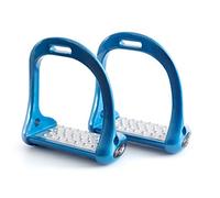 Premier Equine Jopollo Aluminium Performance Stirrups, Blue, 4.75"