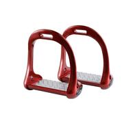 Premier Equine Jopollo Aluminium Performance Stirrups - Red - Size: 5 inch