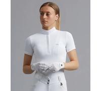 Premier Equine Ladies Bellisa Show Shirt - Womens Horse Riding Shirts - White - Size: UK12