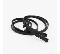 Premier Equine Matteo leather Grip Reins - Black - Size: Full