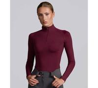 Premier Equine Ombretta Ladies Technical Riding Top Wine - UK 10