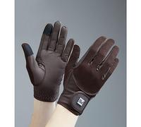 Premier Equine Presa Mesh Competition Riding Gloves - Brown Medium