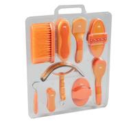 Premier Equine Soft-Touch Grooming Kit Set - Orange & Amber