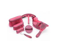 Premier Equine Soft Touch Grooming Kit Set - Red