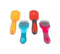 Premier Equine Soft Touch Mane And Tail Brush 6041, Black and Red, One Size