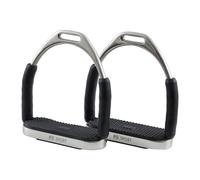 Premier Equine Stainless Steel Flexi Stirrups - Silver - Size: 4.5 inch