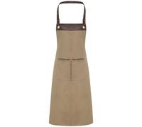 Premier Espresso Bib Apron in Khaki Premier Khaki