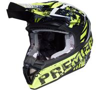 Premier Exige ZXY Motocross Helmet, black-green, size L for Men