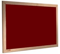 Premier Felt Noticeboard Ash Frame 1200mm x 600mm, Burgundy