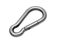 Premier Fittings Direct 316 Stainless Steel Carabiner Spring Snap Hooks 40mm, 50mm, 60mm, 70mm, 80mm, 100mm, 120mm & 140mm (60mm)