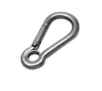 Premier Fittings Direct 316 Stainless Steel Spring Snap Hooks With Eyelet 40mm, 50mm, 60mm, 70mm, 80mm, 100mm, 120mm & 140mm (60mm)