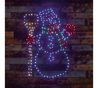 Premier Flexibrights Snowman Christmas Decoration 238 Lights - 59Cm