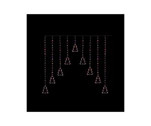 Premier - FlexiBrights Tree V Curtain 258 LEDs Rainbow - 1.2m