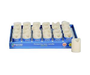 Premier Flickering Battery Operated Flameless LED Christmas Xmas Candle - 7cm