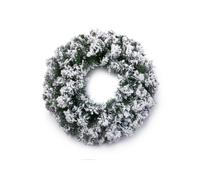 Premier - Flocked Woodcote Wreath - 50cm