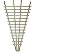 Premier Garden Supplies 3 Pack Wooden Privacy Fan Trellis 3Ft X 6Ft Garden Lattice Wall-Mount Support For Climbing Plants