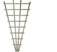 Premier Garden Supplies 3 Pack Wooden Standard Fan Trellis 3Ft X 6Ft Garden Lattice Wall-Mount Support For Climbing Plants