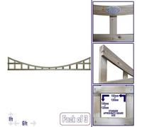 Premier Garden Supplies 3X Width: 6Ft X Height: 1Ft Concave Top Square Trellis Fence Topper Panel/wall Climber Standard Design