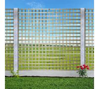 Premier Garden Supplies 3X Width: 6Ft X Height: 6Ft Flat Top Square Trellis Fence Topper Panel/wall Climber Privacy Design