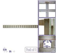 Premier Garden Supplies 4X Width: 6Ft X Height: 0.5Ft Flat Top Square Trellis Fence Topper Panel/wall Climber Privacy Design
