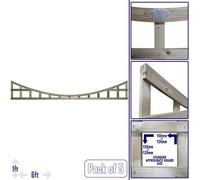 Premier Garden Supplies 5X Width: 6Ft X Height: 1Ft Concave Top Square Trellis Fence Topper Panel/wall Climber Standard Design