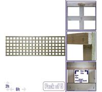 Premier Garden Supplies 5X Width: 6Ft X Height: 2Ft Flat Top Square Trellis Fence Topper Panel/wall Climber Privacy Design