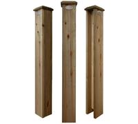 Premier Garden Supplies Concrete Post Extenders (1-WAY START/END) W.100mm x D.100mm x Height 3ft (90cm) Designed for Flat or Bobble Top Posts Can be self adjusted for Pyramid Top