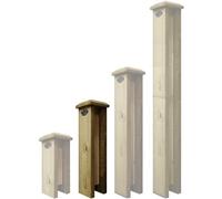 Premier Garden Supplies Concrete Post Extenders (2-WAY STRAIGHT) W.100mm x D.100mm x Height 1.5ft (45cm) Designed for Flat or Bobble Top Posts Can be self adjusted for Pyramid Top