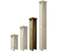 Premier Garden Supplies Concrete Post Extenders (2-WAY STRAIGHT) W.100mm x D.100mm x Height 2ft (60cm) Designed for Flat or Bobble Top Posts Can be self adjusted for Pyramid Top