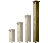 Premier Garden Supplies Concrete Post Extenders (2-WAY STRAIGHT) W.100mm x D.100mm x Height 3ft (90cm) Designed for Flat or Bobble Top Posts Can be self adjusted for Pyramid Top