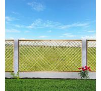 Premier Garden Supplies Elite Diamond Wooden Trellis Panel 6Ft X 3Ft (3 Pack) Standard Lattice Fencing Topper For Climbing Plant Support