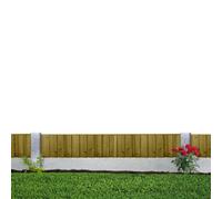 Premier Garden Supplies Flat Top Feather Edge Fence Panel (Pack Of 3) Width: 6Ft X Height: 1Ft Vertical Closeboard Planks Fully Framed
