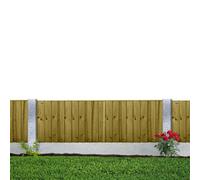 Premier Garden Supplies Flat Top Feather Edge Fence Panel (Pack Of 3) Width: 6Ft X Height: 2Ft Vertical Closeboard Planks Fully Framed