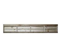 Premier Garden Supplies Lap Fence Panel Width: 6ft (183cm) x Height: 1ft (30cm) Heavy Duty Wooden Waney Larch Pressure Treated (Tanalised) Garden Fence Panel (W: 1830mm x H: 300mm)
