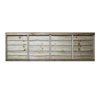 Premier Garden Supplies Lap Fence Panel Width: 6ft (183cm) x Height: 2ft (60cm) Heavy Duty Wooden Waney Larch Pressure Treated (Tanalised) Garden Fence Panel (W: 1830mm x H: 600mm)