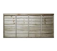 Premier Garden Supplies Lap Fence Panel Width: 6ft (183cm) x Height: 3ft (90cm) Heavy Duty Wooden Waney Larch Pressure Treated (Tanalised) Garden Fence Panel (W: 1830mm x H: 900mm)