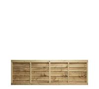 Premier Garden Supplies Lap Garden Fence Panel (Pack Of 4) 6Ftx2Ft W:183Cm X H:60Cm Pressure Treated Heavy Duty Wooden Larch